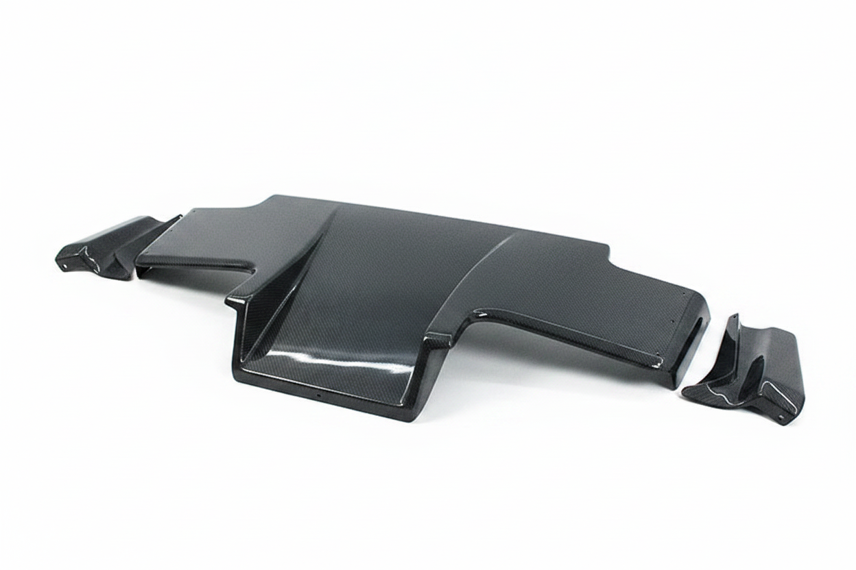 R32 GTR Top Secret Style  Rear Diffuser - Carbon Fibre (3pcs)