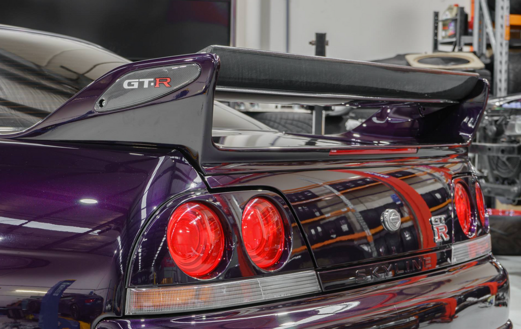 R33 GT-R 400R Style 2 Piece Wing Blade - Carbon